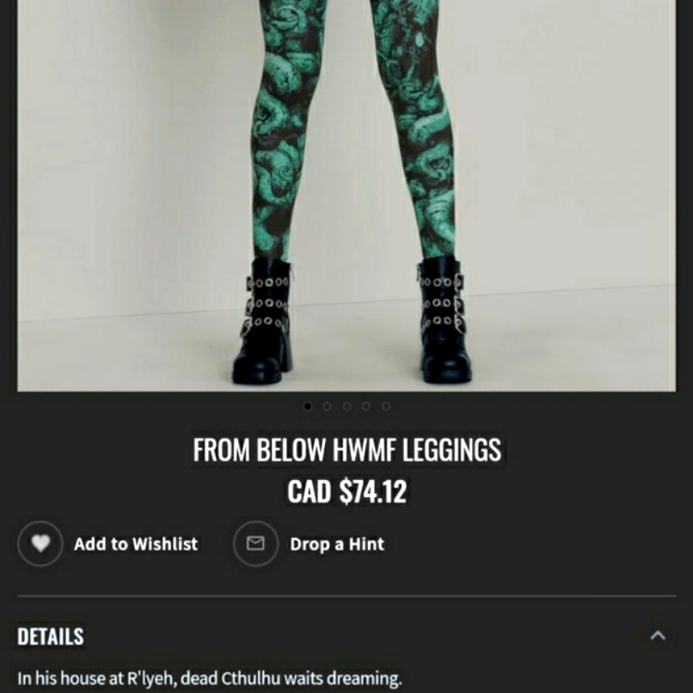 👾 BLACKMILK - "From Below" High Waisted MF Leggings - Picture 3 of 11